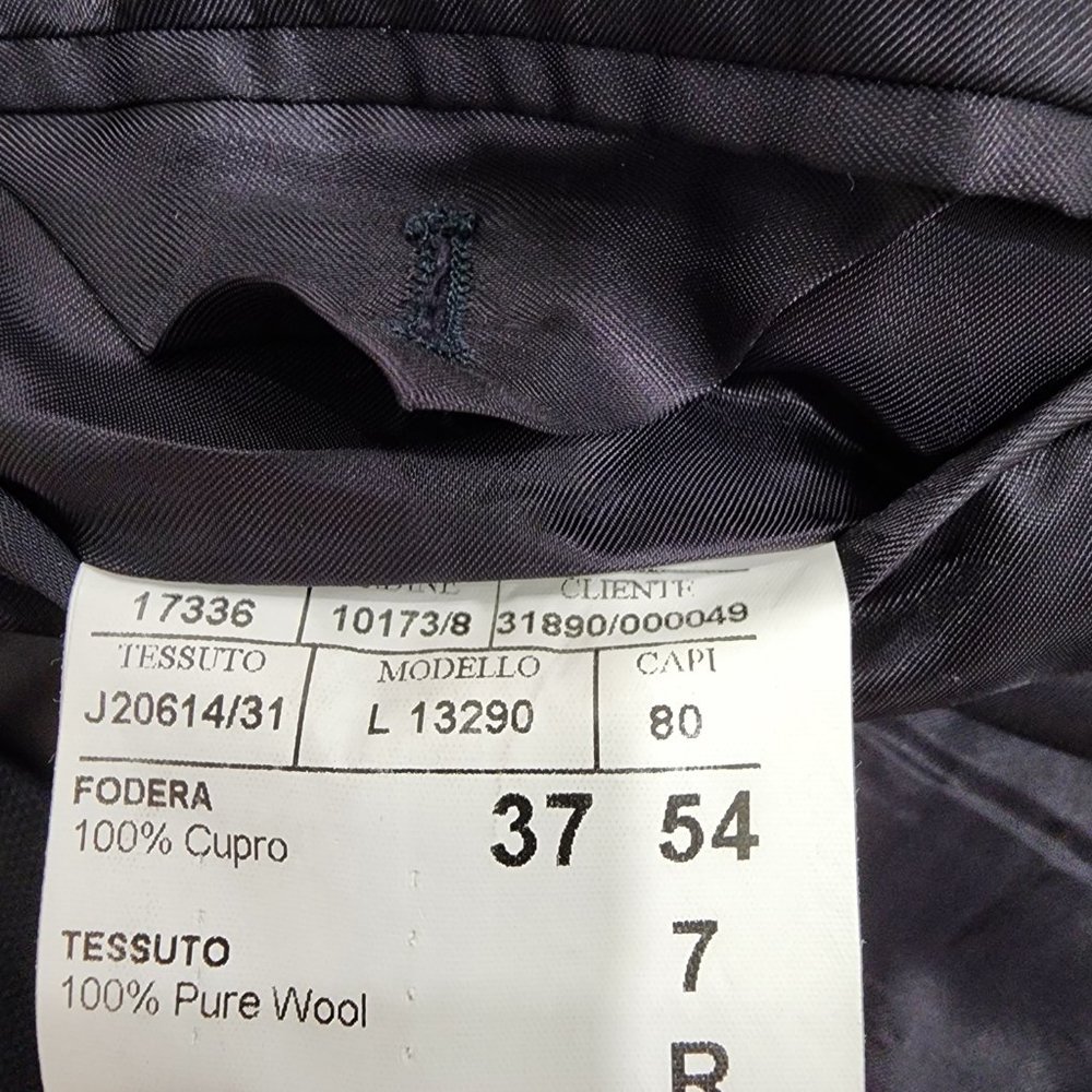 Canali Brown Label Travel Water Resistant 13290 Black Two Button Wool Blazer 44 - Picture 4 of 8